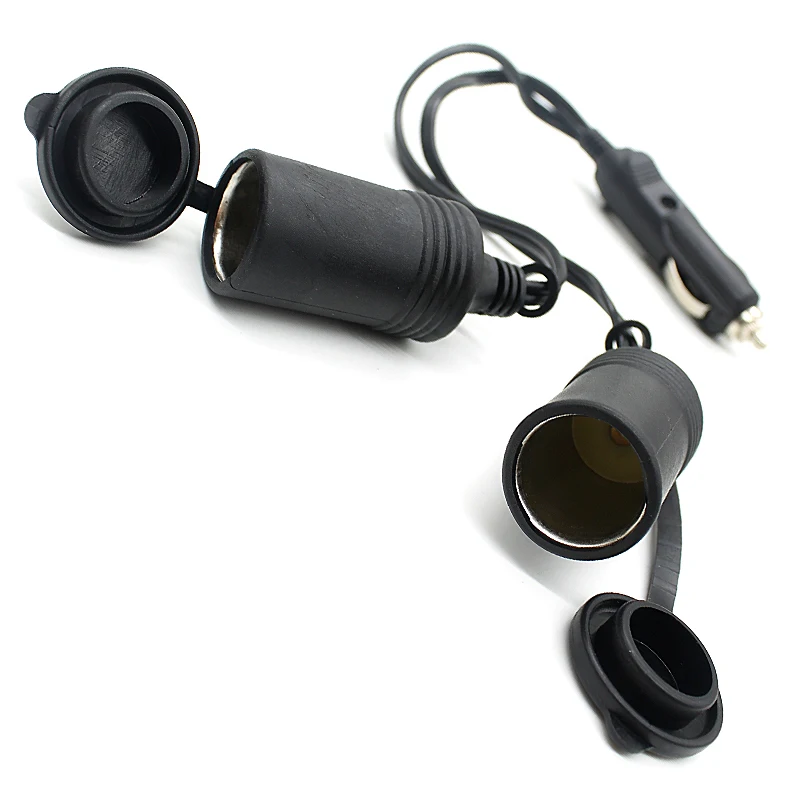 

Newest 2 Ways Triple Car Cigarette Lighter Splitter Female Socket Plug Power Adapter Connector Output