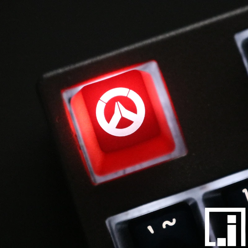 Overwatch ABS keycap подсветка полупрозрачная вишневая mx механическая клавиатура клавиши