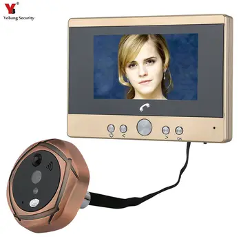 

Yobang Security 4.3" TFT Screen Digital Intercom Peephole Door Viewer Camera PIR Motion Detection Doorbell