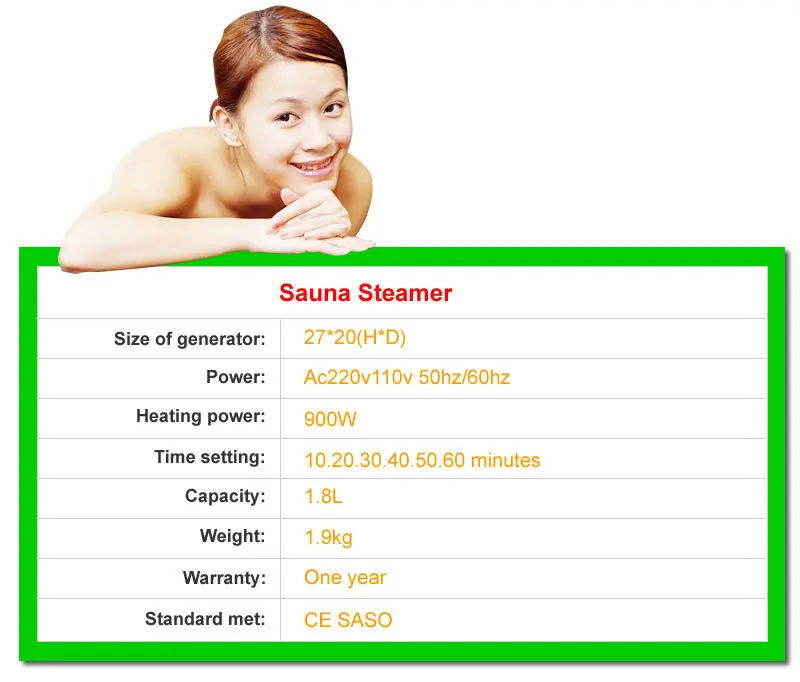 Steam room weight loss
