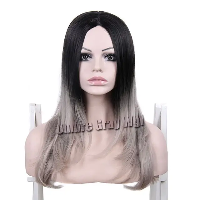 Internet Magazin Sinteticheskie Seryj Parik Nicki Minaj Dlinnye Pryamye Temno Korichnevym I Seryj Lomber Parik Srednyaya Chast Sinteticheskij Volos Pariki Dlya Moda Chernokozhih Zhenshin Aliexpress Dlya Mobilnyh