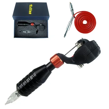

Permanent Makeup Tattoo Supplies 1Pcs Pipe Eyeliner Lip Rotary Tattoo Machine Guns RCA Connection With Alloy Grip