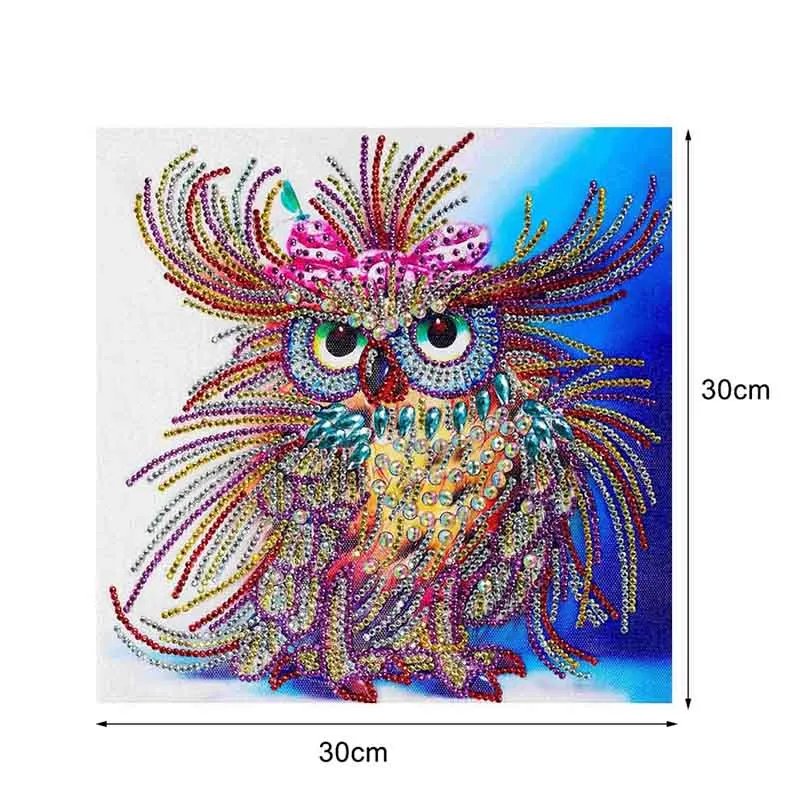 

5D DIY Diamond Painting Owl Pattern Special Shaped Diamond Rhinestone Crystal Dropshipping FAS