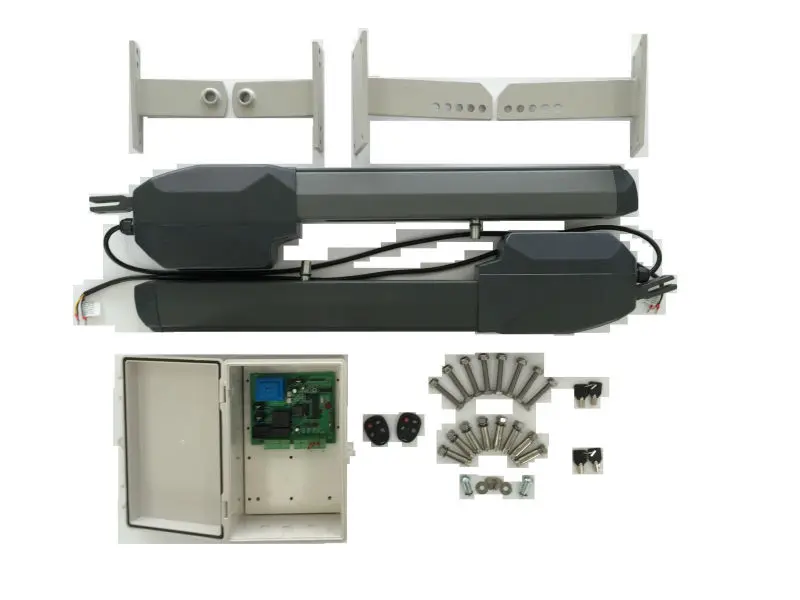 US $235.00 HOT SELLING 400KGS DoubleLeaf Swing Gate Operator Swing Gate Opener SL1302 With Unit Control Box And 2pcs Remotes