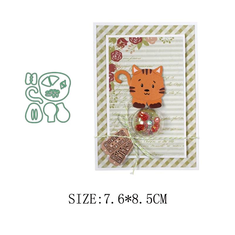 

Cat body set Metal Cutting Dies Craft Album Dies Scrapbooking New 2019 Dies Embossing Stencils Paper Card Making craft Die