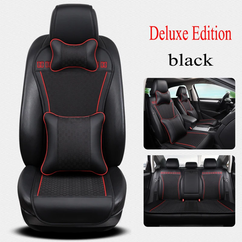 Kalaisike leather Universal Car Seat cover for Acura all models ZDX RDX