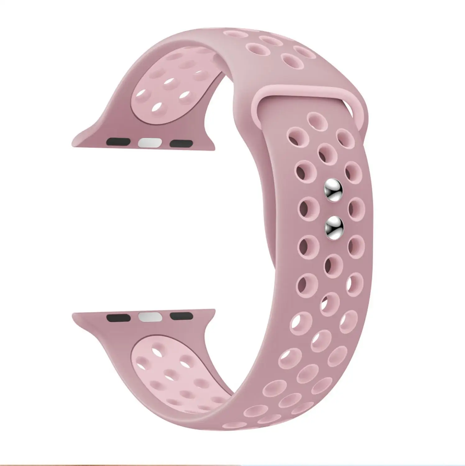 Удлиненный силиконовый сменный спортивный ремешок для Apple Watch Band 38 мм 40 мм 42 мм 44 мм браслетный ремешок для часов для iWatch Series 4/3/2/1 - Цвет ремешка: Pink