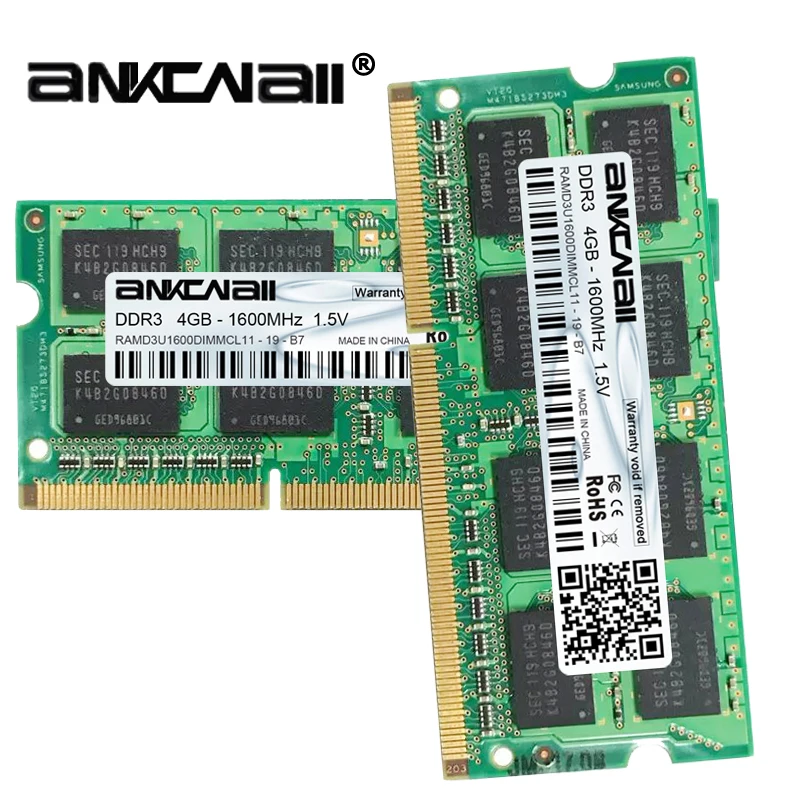 DDR3 Оперативная память 4 Гб(2 шт. x 4 Гб) 1333 МГц 1600 МГц PC3-10600/12800 для Intel ноутбук памяти DIMM 1,5 V 204Pin