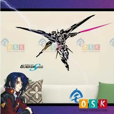 Аниме SEED 00 GUNDAM Zaku виниловые наклейки на стену Наклейка Декор для дома