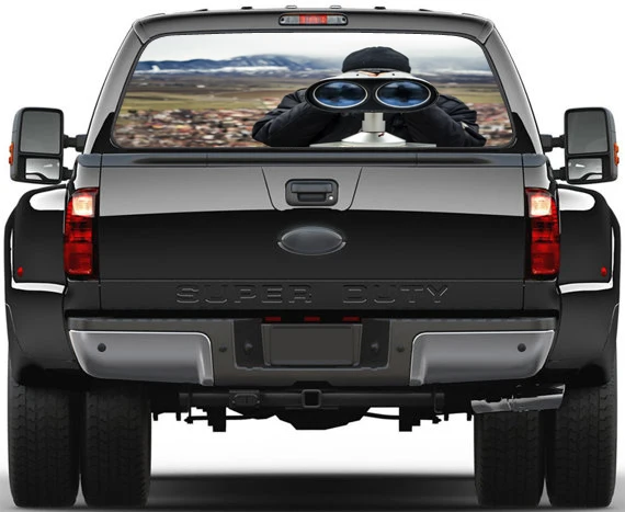 

Creative 3D Rear Window Graphic Decal Telescope Pattern Car Truck SUV Wallpaper mural Wall Print Decal Photo Wall Deco