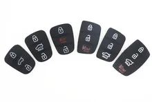 Replace Rubber pad 3 Buttons Flip Car Remote Key Shell FITS For Hyundai i30 i35 Solaris picanto key cover case