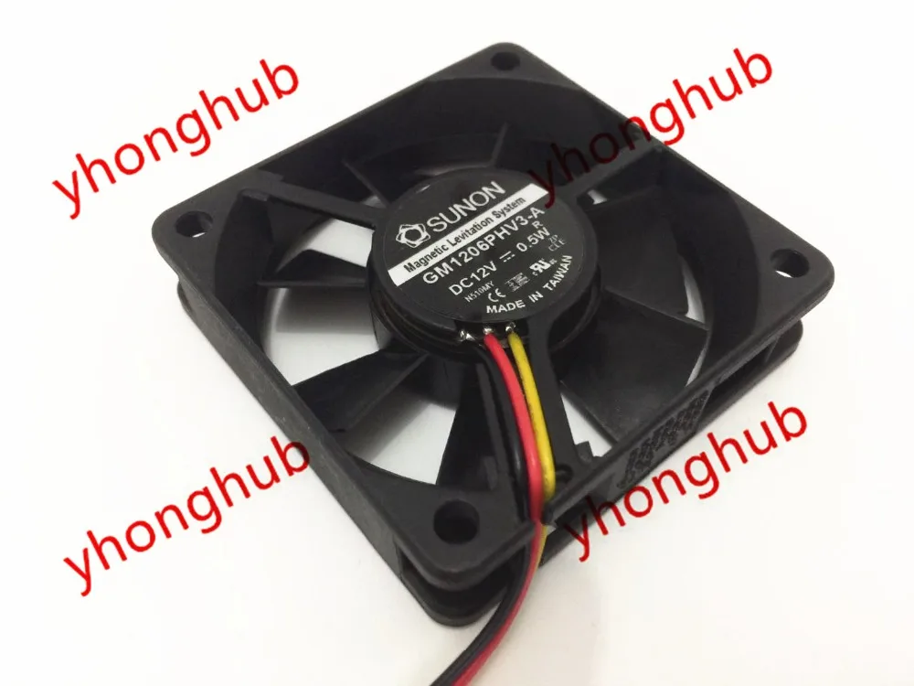 SUNON GM1206PHV3-A DC 12V 0 5 W 60x60x15mm вентилятор охлаждения сервера | Компьютеры и офис