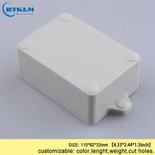 Настенного монтажа пластиковый корпус abs пластиковой коробке электроники водонепроницаемый открытый корпус коробки уплотнения провода разъемы окно 110*62*33 мм