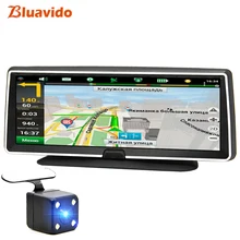 Bluavido 4G android dvr 8 дюймов экран автомобильная видеокамера gps навигация Full HD 1080P видеорегистратор регистратор рекордер удаленный монитор