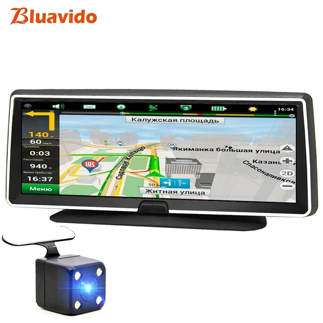 $US $94.28 Bluavido 4G android dvr 8 inch screen car video camera gps navigation Full HD 1080P dash cam regist