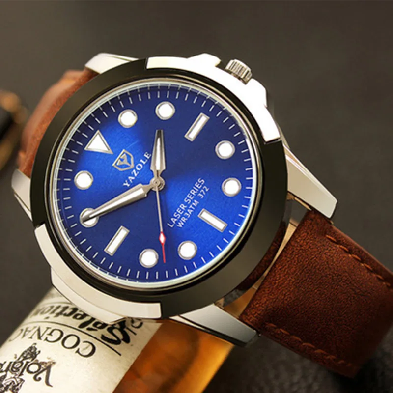Топ бренд класса люкс известный Yazole наручные часы мужские наручные часы Hodinky кварцевые часы Relogio Masculino спортивные часы - Цвет: as the picture