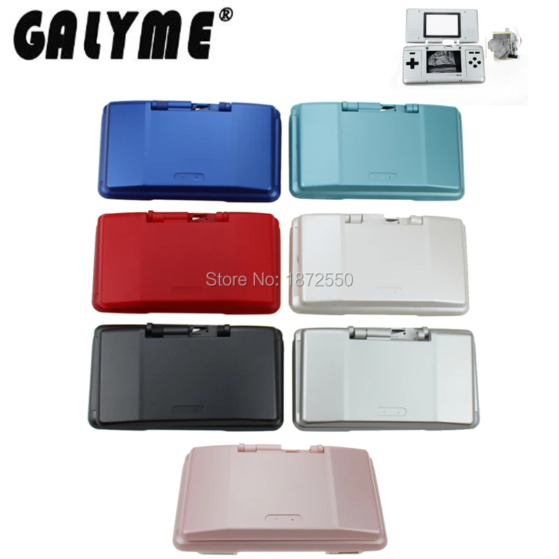 

Hot Multi-Color Fit for Boy Retro Game Console Repair Housing Shell with Screen Lens, Rubber Pad for NintendoDS DS Dual Screen