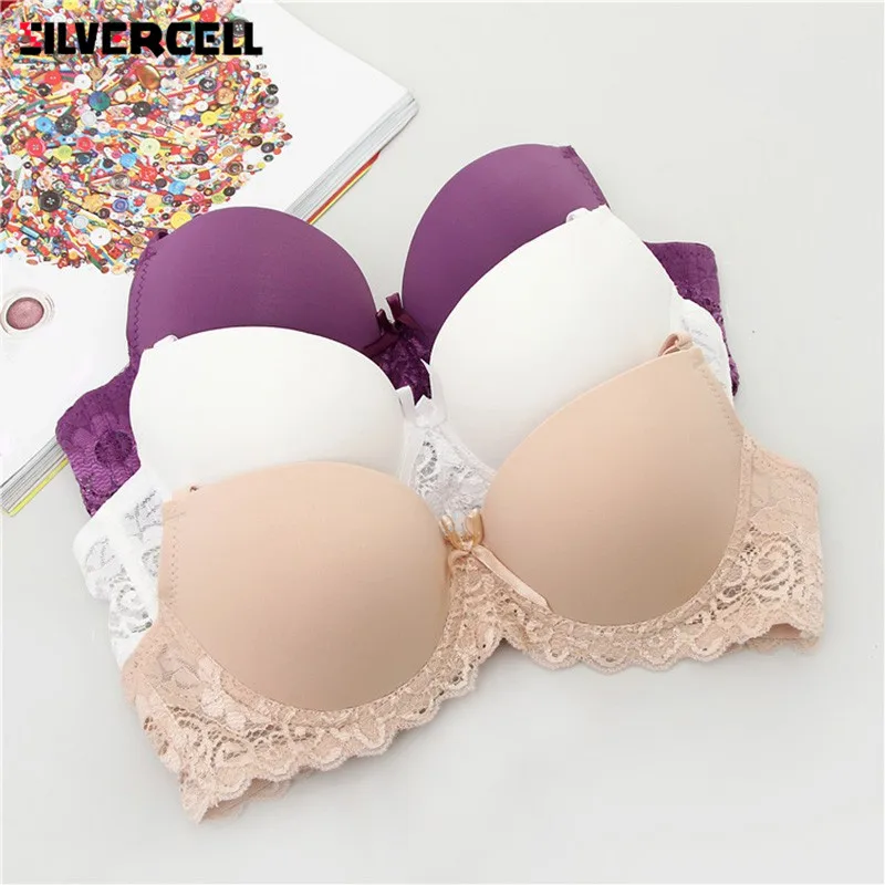 

New Sexy Lace Women Bra Push Up Bra Lace Push-up Breast Underwear Adjustment Push Up Support Bra Solid Lace Underwear Adjustment