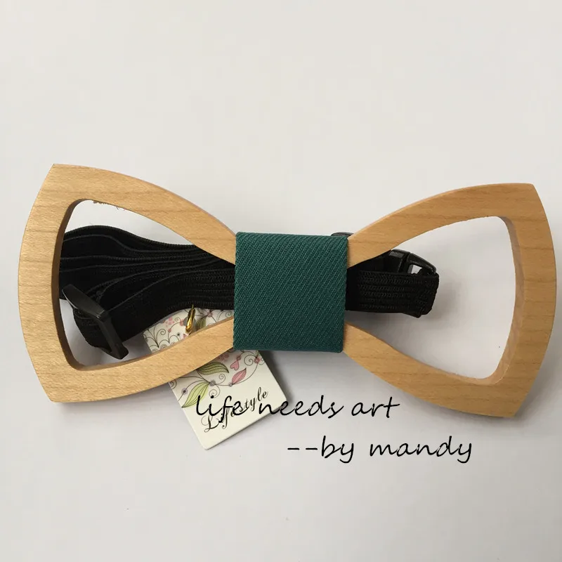 

Hot Sale Gentelmen Ties Party Wedding Fashion Accessories Mens Wood Bowtie Bow Tie for free shipping