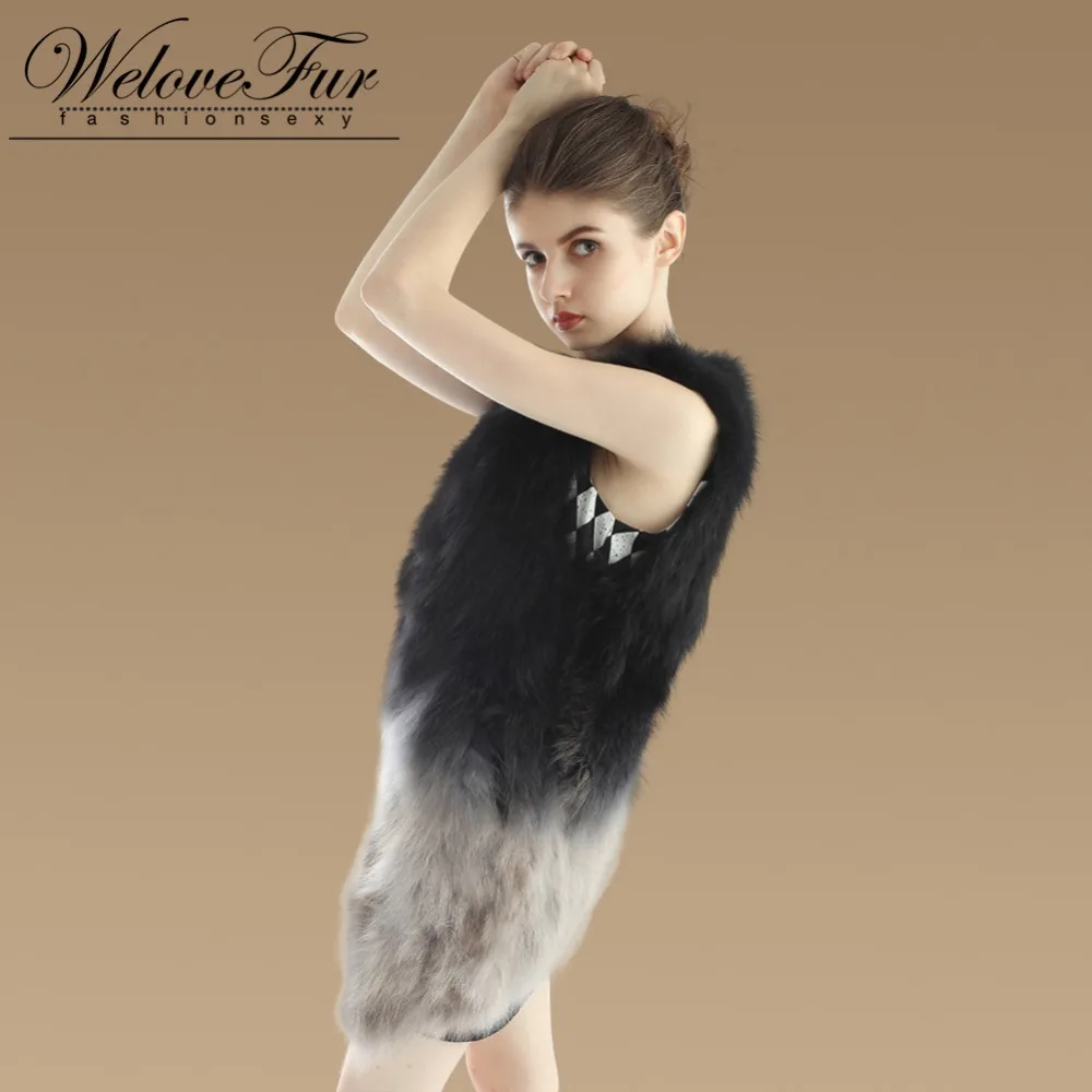 Gilets Gilet Long Pour De Fourrure Naturel Raton Black Réel Laveur Dame Nouveau 2015 Mode Femmes AqwPc8xa