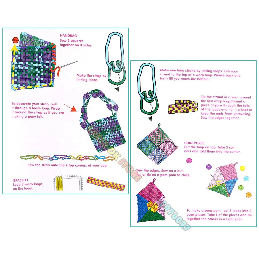Сделай Сам Набор для рукоделия Набор для вязания ткацкий станок петли для плетения ткацкий станок игрушки для девочек творческие подарки