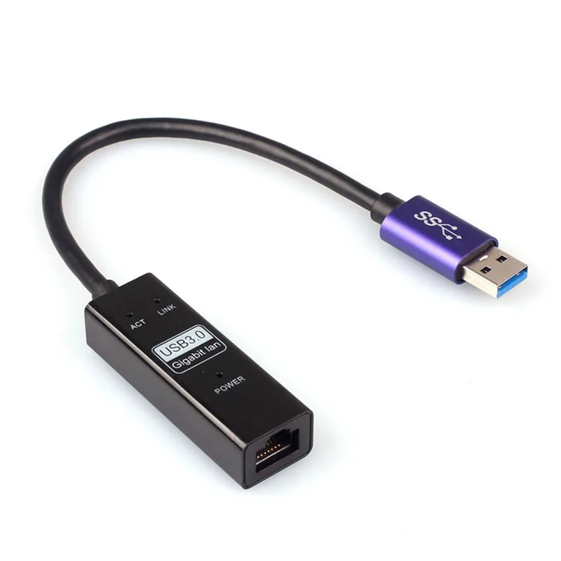 USB 3,0 Gigabit Ethernet RJ45 внешний сетевой карты сетевой адаптер 10/100/1000 Мбит/с