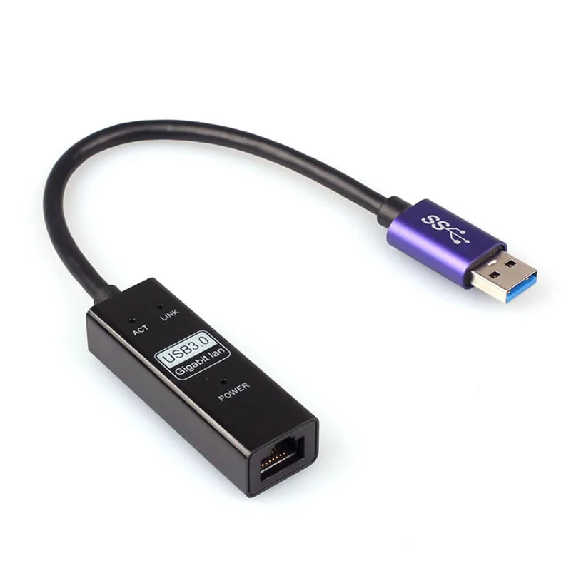 USB 3 0 Gigabit Ethernet RJ45 Внешняя Сетевая карта LAN адаптер 10/100/1000 Мбит/с | Компьютеры и офис