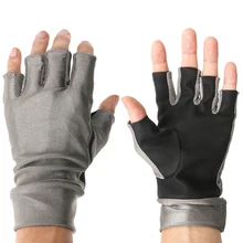 Анти-УФ перчатки из эластичной ткани без пальцев для рыбалки на открытом воздухе перчатки для рыбалки водонепроницаемые противоскользящие перчатки для рыбалки
