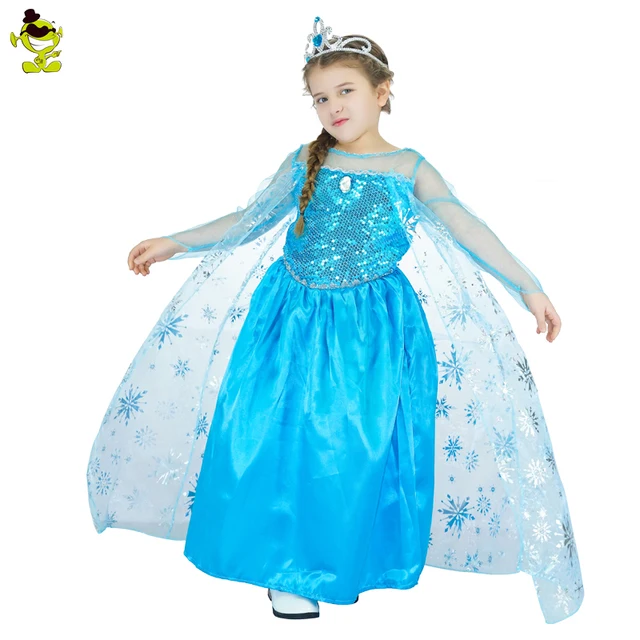 New Teen Snow Queen Girls Dresses Role Play Prom Party Elsa Dress For Kids Halloween New Teen Snow Queen Girls Dresses Role Play Prom Party Elsa Dress For Kids Halloween