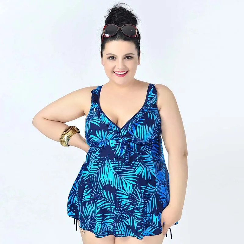 

King size 4XL-8XL Women Sexy CloseUp Padded Halter Tankini Bralette Swimsuit Strappy Swimwear Biquini Tankini Set