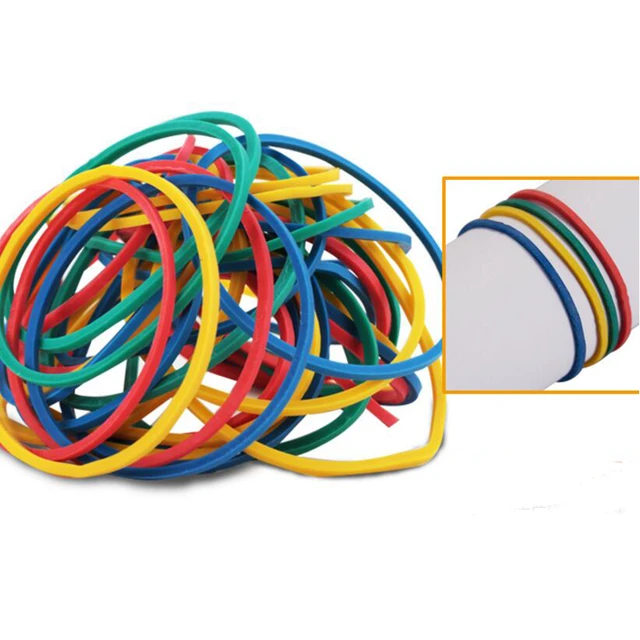 Elastic Rubber Bands Colors, Elastic Band Office Colors