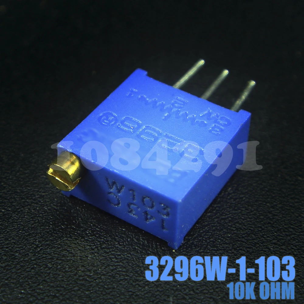 10 шт./лот 10K Ohm 3296W 1 103 триммеры с потенциометром переменный резистор|resistors parallel|resistor chippotentiometer trimmer | АлиЭкспресс