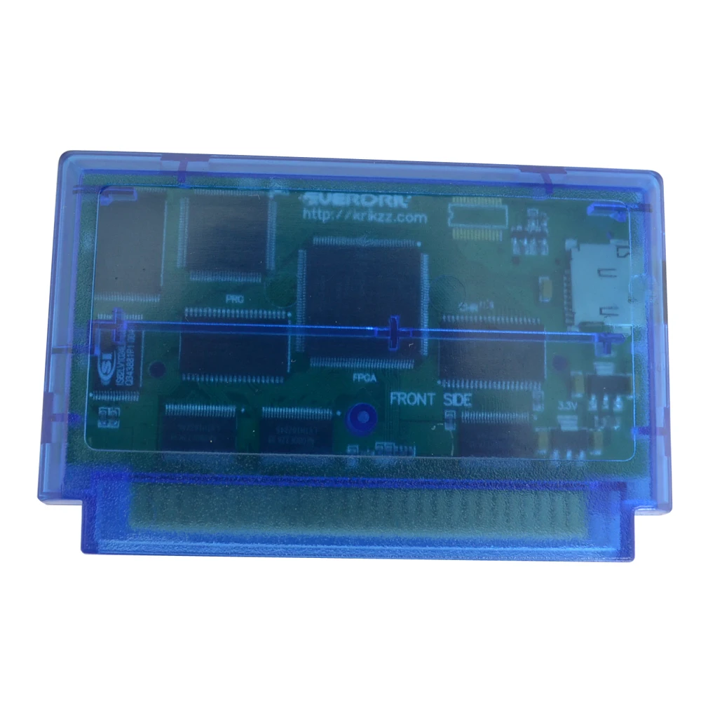 

Game Card Cartridge converter adapter for F-C transparent blue N 8