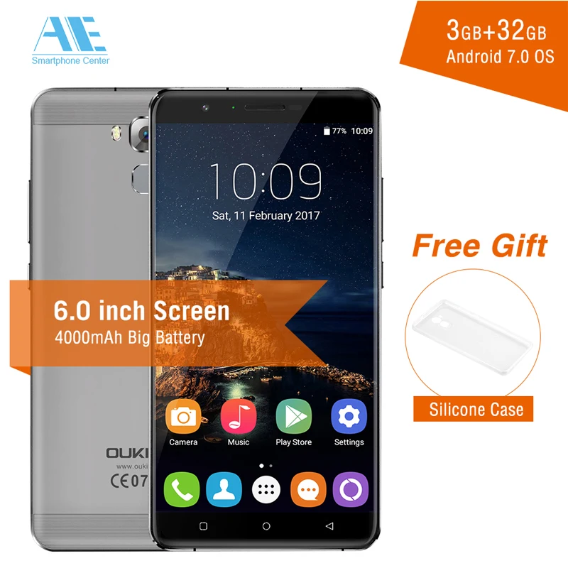 bilder für Original Oukitel U16 MAX MTK6753 Octa-core Android 7.0 Handy 6,0 Zoll 3G RAM 32G ROM 13.0MP Kamera Fingerabdruck Mobilen telefon bilder für Original Oukitel U16 MAX MTK6753 Octa-core Android 7.0 Handy 6,0 Zoll 3G RAM 32G ROM 13.0MP Kamera Fingerabdruck Mobilen telefon