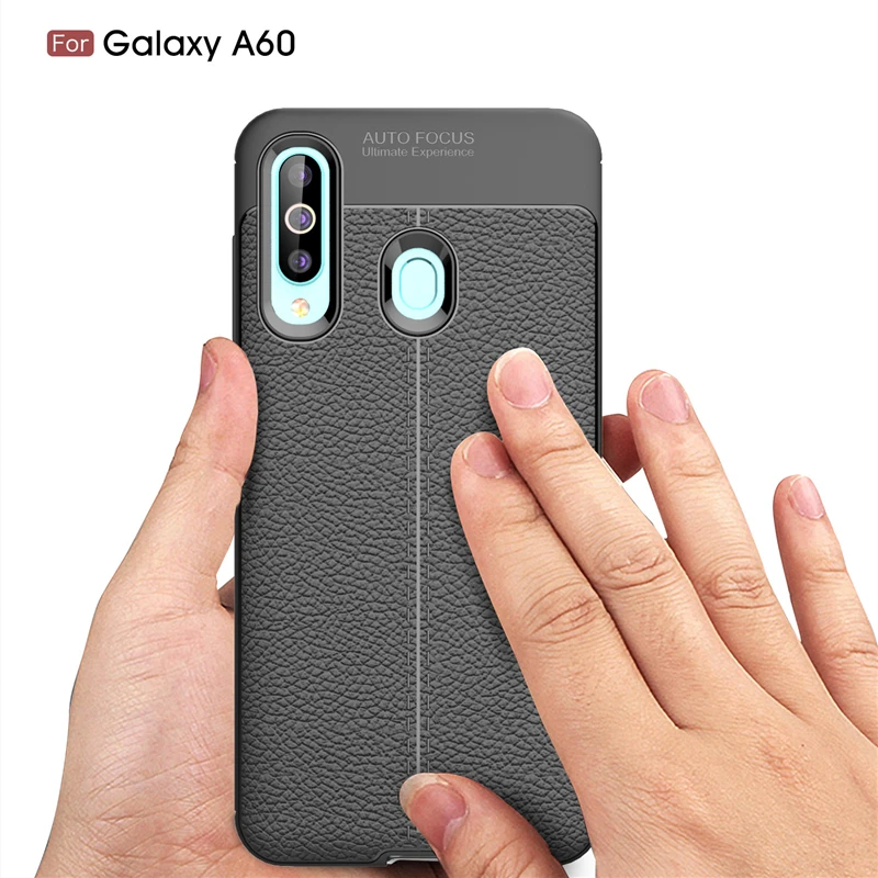 Wolfrule For Samsung Galaxy A60 Case Fashion Lichee Rugged Silicone Hybrid Case For Samsung Galaxy A60 Cover For Samsung A60 Bag Wolfrule For Samsung Galaxy A60 Case Fashion Lichee Rugged Silicone Hybrid Case For Samsung Galaxy A60 Cover For Samsung A60 Bag