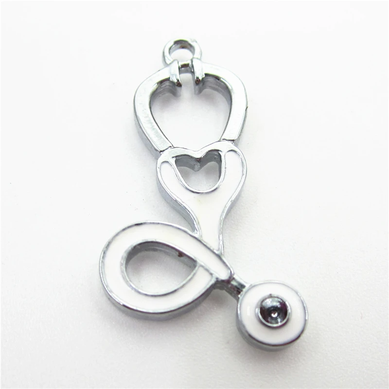 New Arrive 20pcs/lot Medical Stethoscope Charms Dangle Charms Diy