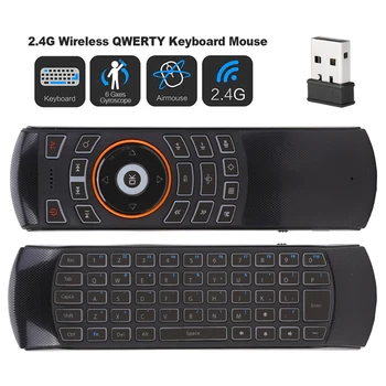 

X6 USB 2.4GHz Wireless Backlit Mini Keyboard MX3 Pro Air Mouse IR Black Learning Mode Remote Control Fit for PC Android TV