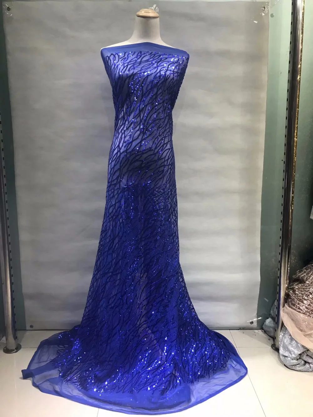 

Nigerian lace lace high quality African lace sequin lace fabric new multicolor available on high quality fabric 2019