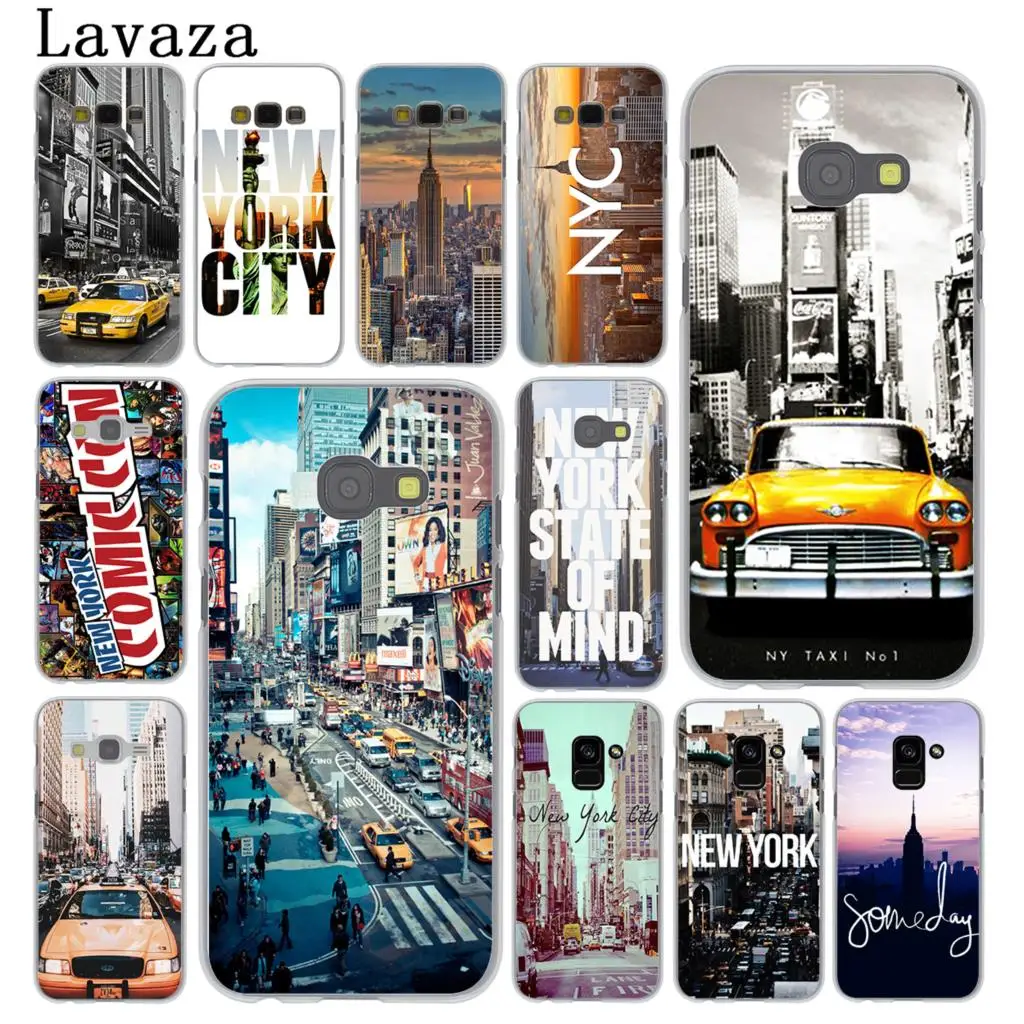 

Lavaza New York City Times Square Taxi Phone Case for Samsung Galaxy A9 A8 A7 A6 Plus 2018 A5 A3 2017 2016 2015 Note 9 8 A8Plus