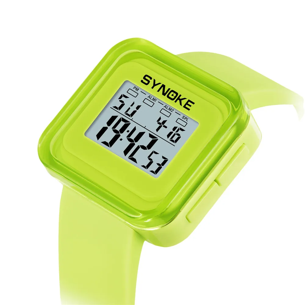 Детские водонепроницаемые спортивные часы для мальчиков и студентов, светодиодный цифровой наручные часы с датой для мальчиков и девочек, детские резиновые спортивные электронные часы