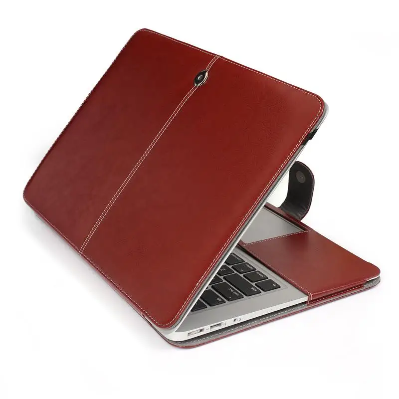 XSKEMP 360 PU Leather Laptop Case For Apple Macbook Pro 13 Case Air 13 11 Pro Retina A1425 A1398 Laptop Bag With Keyboard Cover