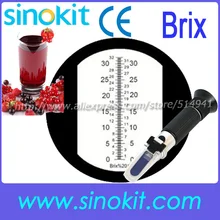 CE сертификация Оптовые БРИКС/сахар/фруктовый сок Ручной рефрактометр Черная рукоятка RHB-32ATC