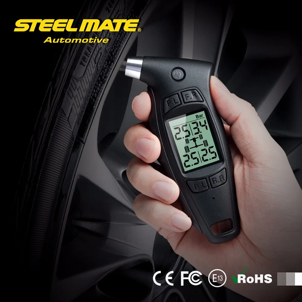 Clear Stock Steelmate TPMS TC 01 Handheld Car Digital Tire Pressure