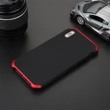 R-JUST Luxury Armor Metal Aluminum+PC Heavy Duty Phone Protect Funda Coque Cover For iPhone X XS MAX 8 6 6S 7 Plus 5S SE XR Case