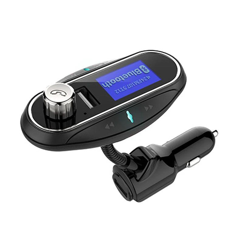 

1.2" Big Screen Bluetooth Car Kit Wireless FM Transmitter Audio MP3 Music Player Handsfree Call 5V 3.4A Dual USB Car Charger