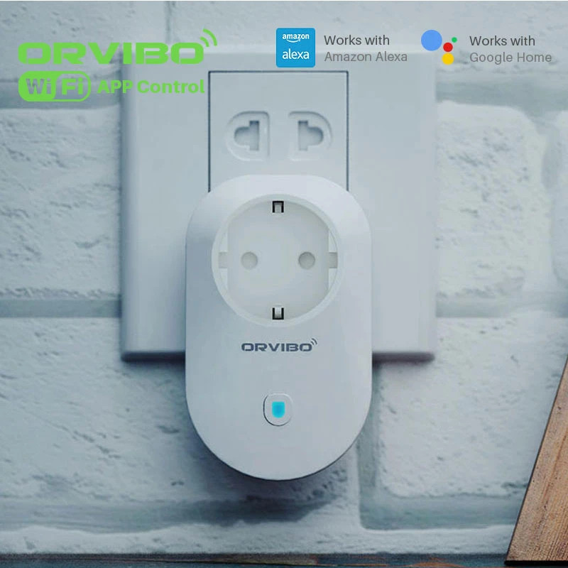 Orvibo de corriente inteligente enchufe de pared blanco con temporizador, inalámbrico, WiFi, funciona con Alexa Google Home, automatización Control remoto|Control remoto inteligente| - AliExpress