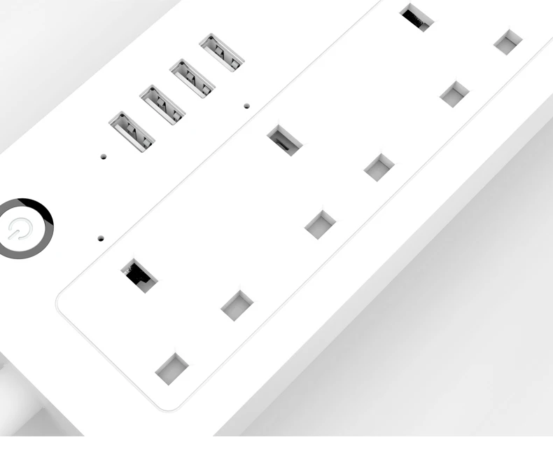 Умная полоса розетка 4 AC Розетка 4 USB порт Smart Wifi power Strip Быстрая зарядка беспроводной пульт дистанционного управления приложение для Alexa Google Home