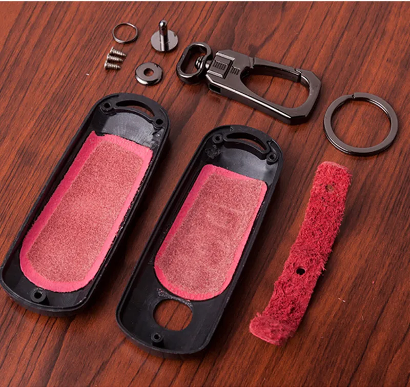 Углеродное волокно перчатки из натуральной кожи ключа автомобиля чехол для защиты для Mazda 2 3 5 6 CX-3 CX-4 CX-5 CX-7 CX-9 Atenza Axela MX5 Fob чехол Комплект