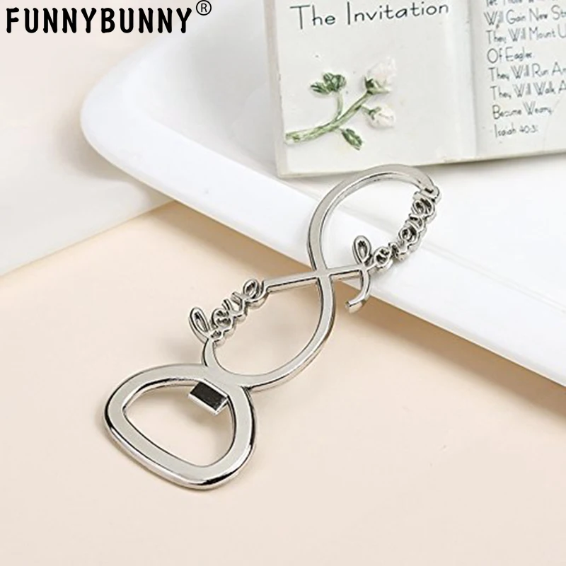 

FUNNYBUNNY 8 Shaped Love Forever Bottle Opener with Exquisite Packaging for Wedding Party Favors Gift & DecorationsPartySupplies