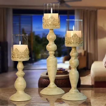 

Candlestick Dinner Props European Wedding Retro Candlestick Table Decoration Candlestick European Antique Style Versatile